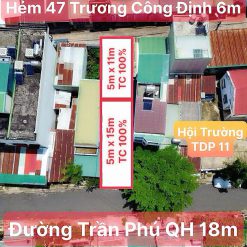 💥Nhà 2 mặt tiền trước sau,TC 5*26m,Đường Trần Phú,Ngay Trung Tâm,nhiều lô khác