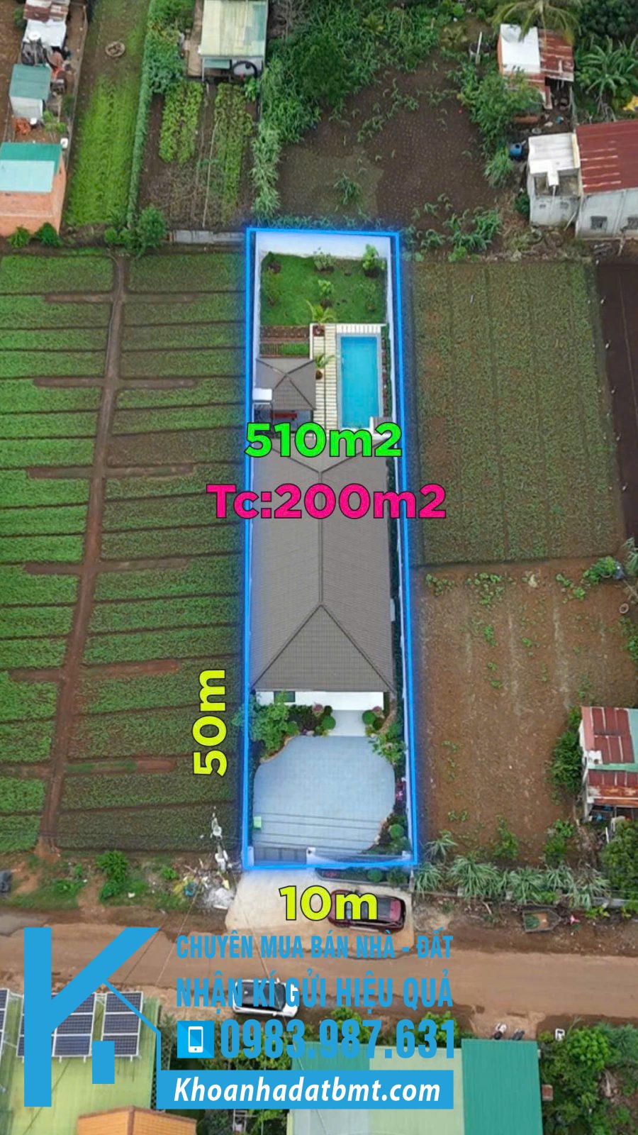 💥NHÀ VƯỜN TC 10*50m,CÓ HỒ BƠI,hẻm Ywang NGAY SAU CHỢ EAKAO - Hình ảnh 6