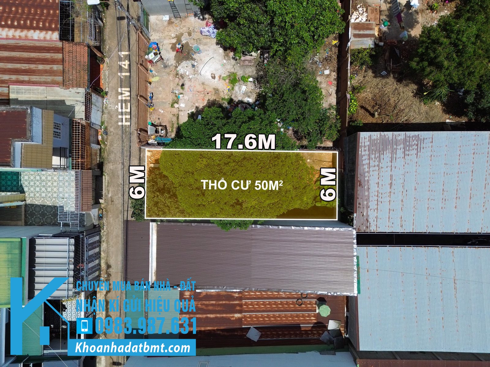 💥Đất TC 6*17,6m,hẻm 141 Y ngông,Gần Eco palace ,nhiều lô khác - Hình ảnh 5