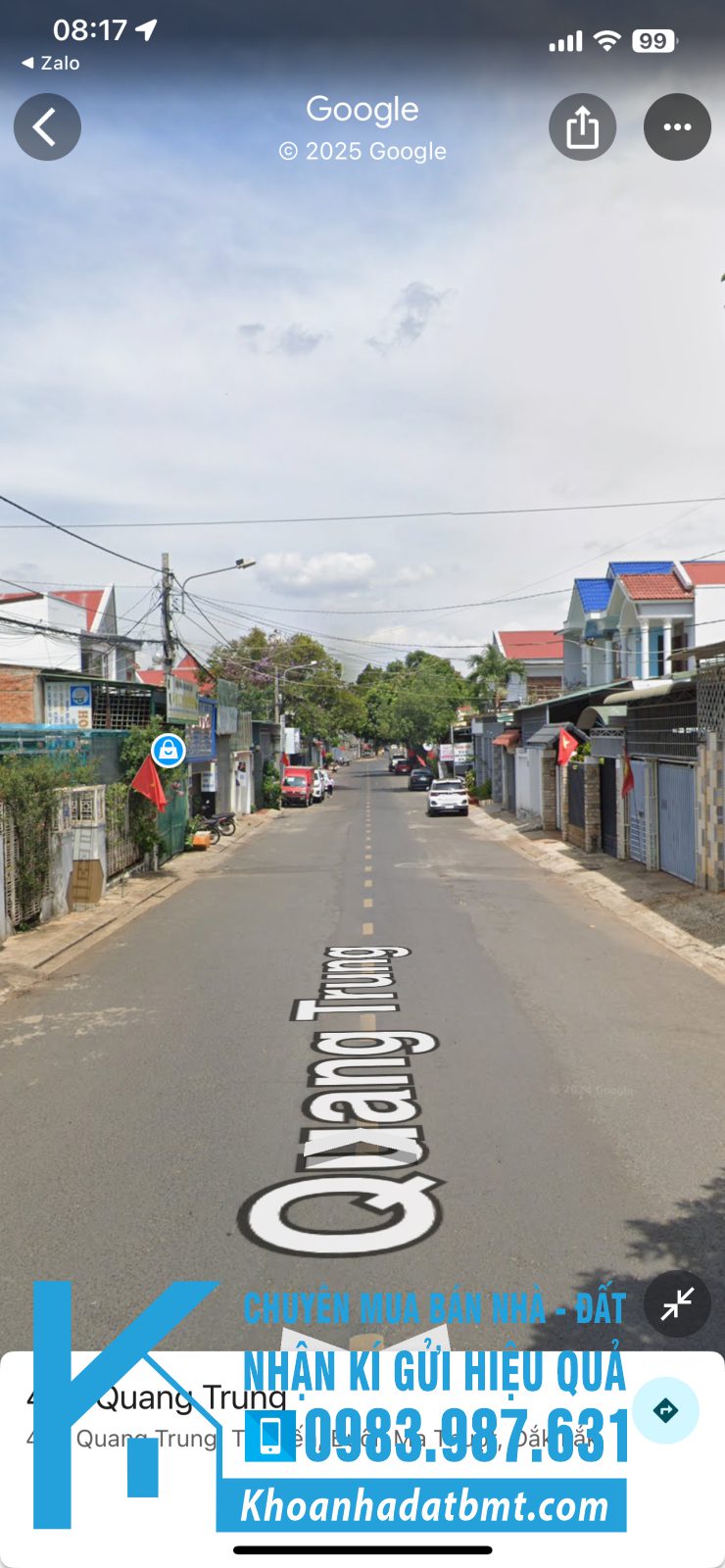 💎 Lô TC 4x16m mặt tiền kinh doanh Quabg Trung, ngay trung tâm