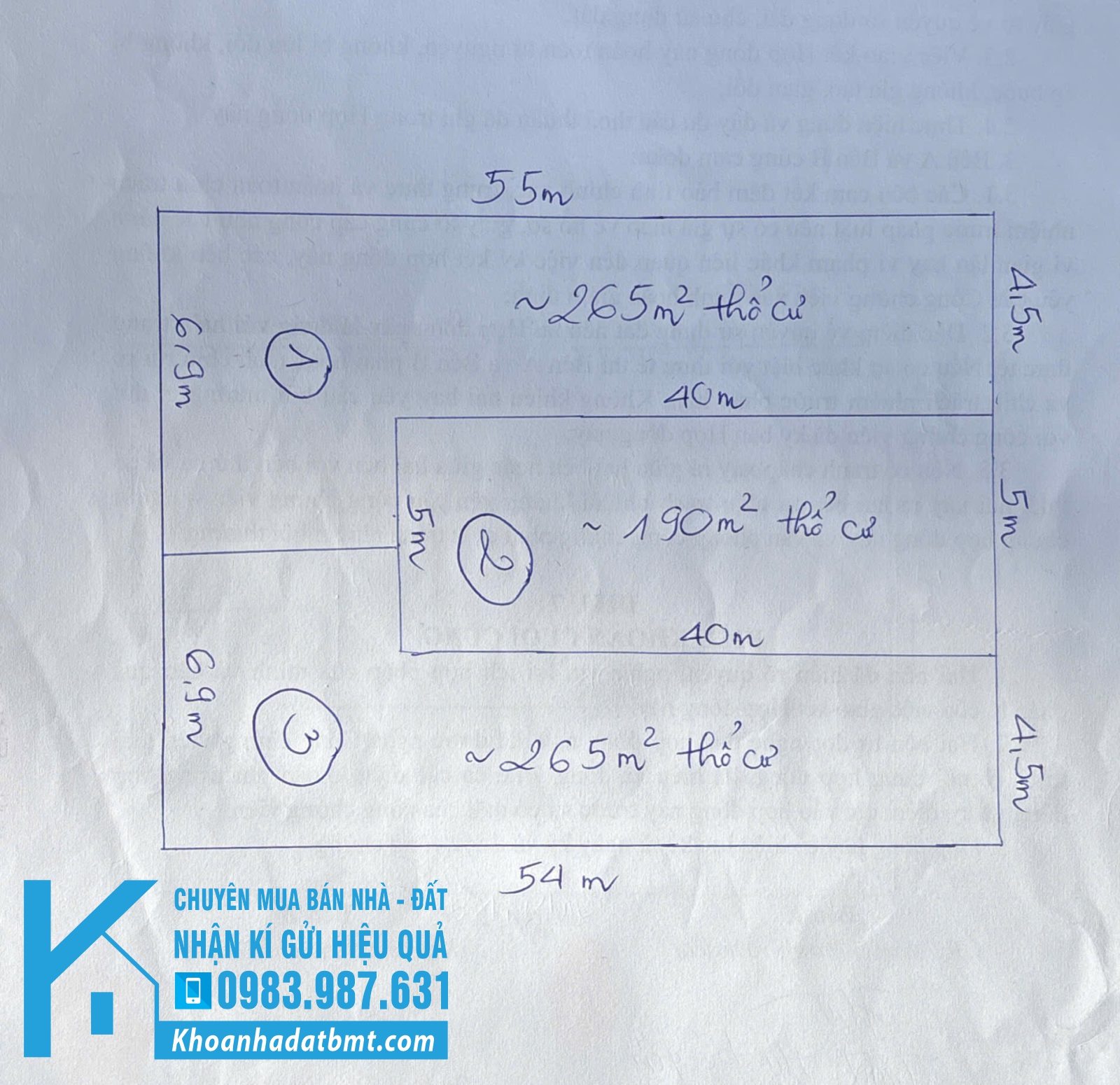 💎 3 Lô liền kề ( 1 lô 5x40 và 2 lô 4,5x55m nở hậu 6,9m) mặt tiền đường Y Wang, Kinh doanh tốt - Hình ảnh 2