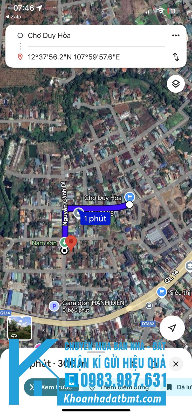 💎 Lô TC 5x23m mặt tiền đg Nguyễn Cảnh Di, p Khánh Xuân, cách chợ Duy Hoà 300m - Hình ảnh 3