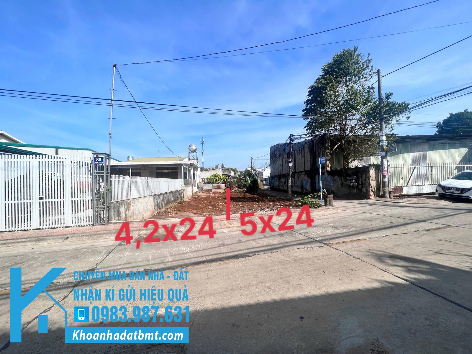 2 Lô TC 4,2*24m,Lô GÓC 5*24m,Đường Vạn Xuân,gần Chợ Mai Hắc Đế.nhiều lô khác