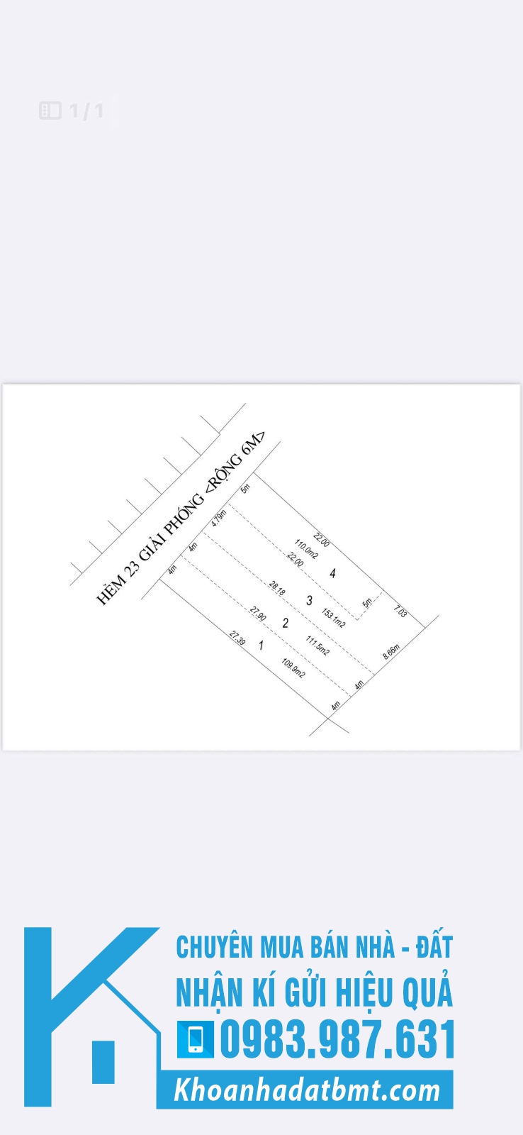 💎 Lock 4 lô LK TC 100%(2lô 4x28m - 4,79x28m - 5x22m) hẻm 23 GIẢI PHÓNG, cách Lê Duẩn chỉ 200m - Hình ảnh 4