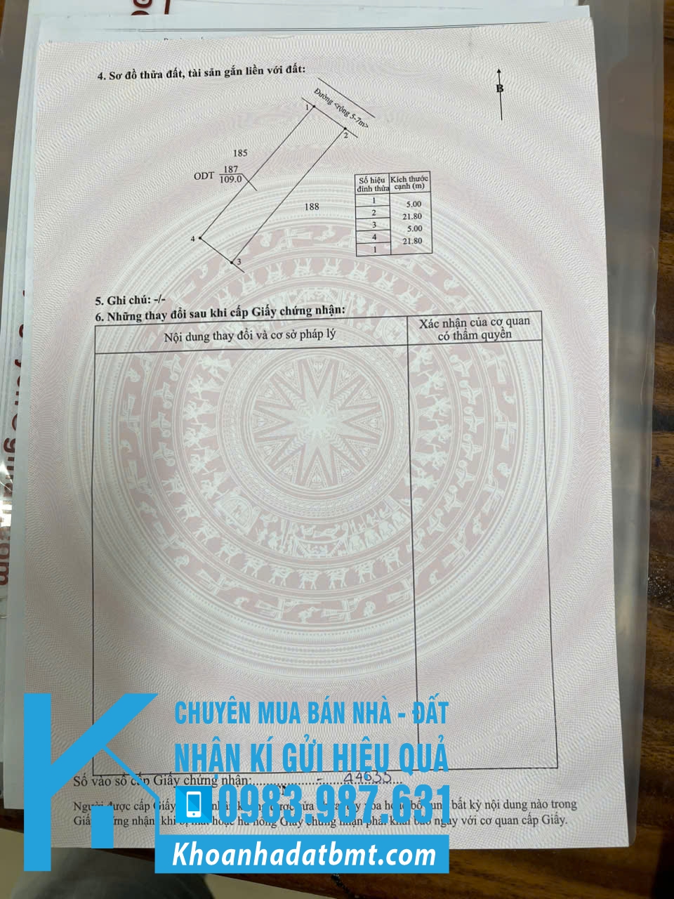 💥Đất TC Full 5*21,8m hẻm Nguyễn Đình Chiểu nối dài,gần Dự Án Trung Nguyên,có nhiều lô khác - Hình ảnh 2