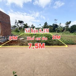 💎 Lô TC 7,5x21m nở hậu 8,2m hẻm cấp 1 - QL26 -Km11 - EATU-Phường TÂN AN