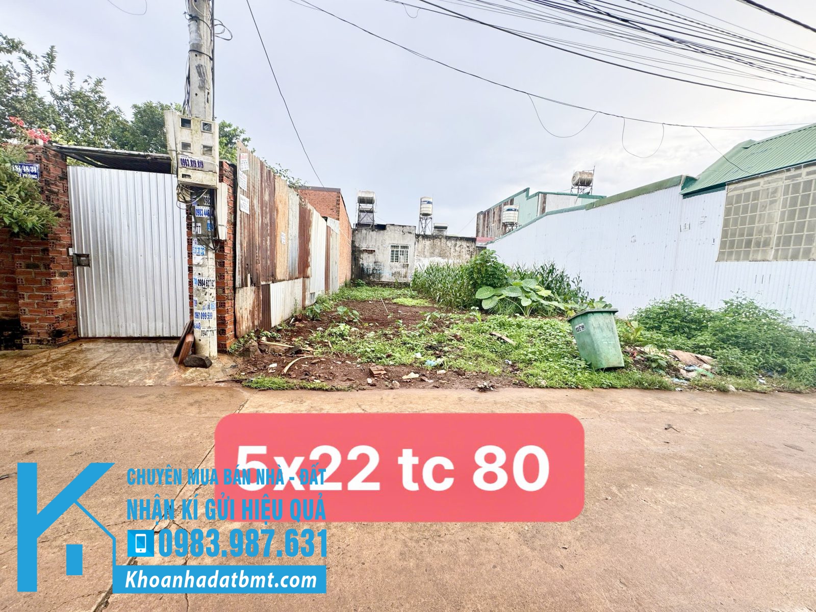 💎 Lô TC 5x22m hẻm 184 Giải Phóng , gần trường Hoàng Việt- PC