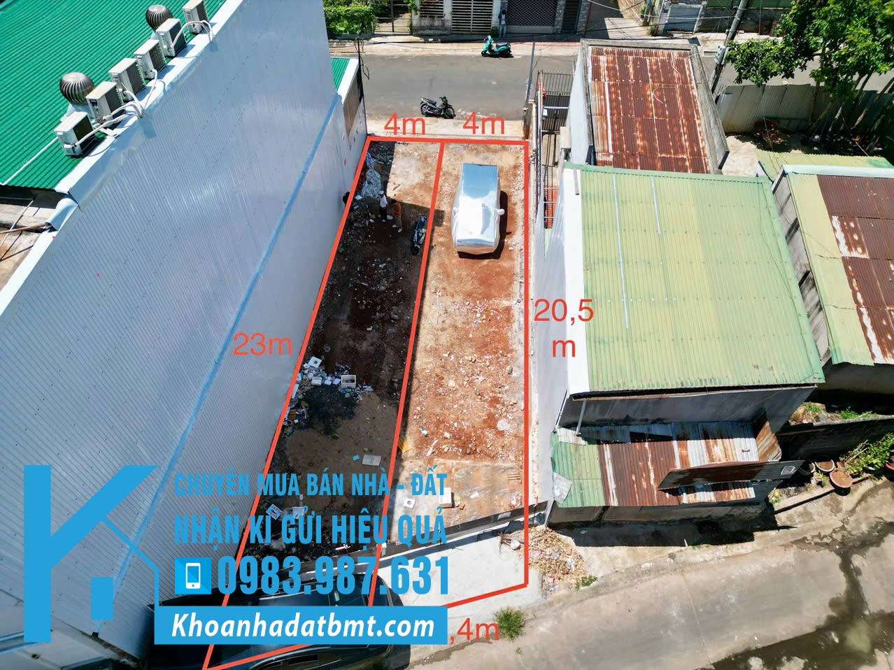 💎 2 Lô TC liền kề 4x20 và 4x23m 2 mặt tiền trước sau đường Mạc Đỉnh Chi và hẻm Nơ Trang Gư - Hình ảnh 3