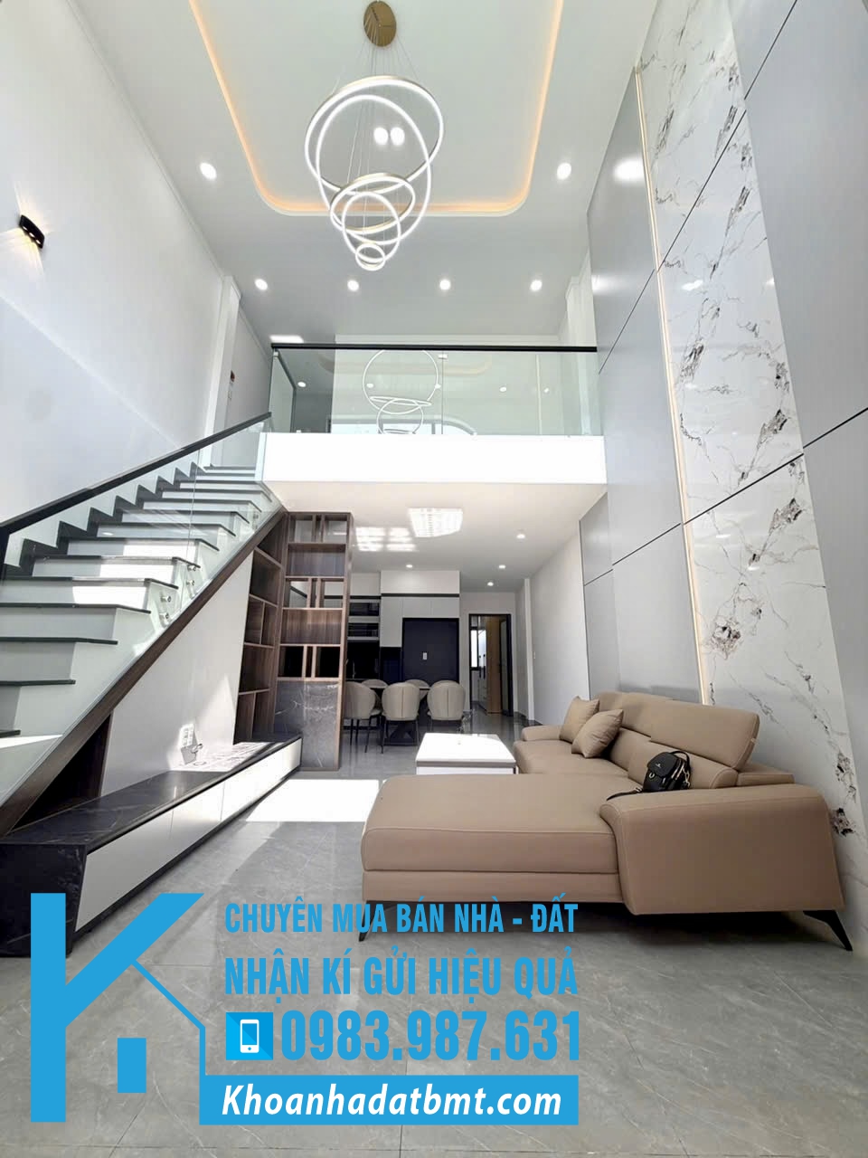 💎 Nhà mê lửng 4,7x21m hẻm 451 Y Moan , gần trường học Nơ Trang Gư
