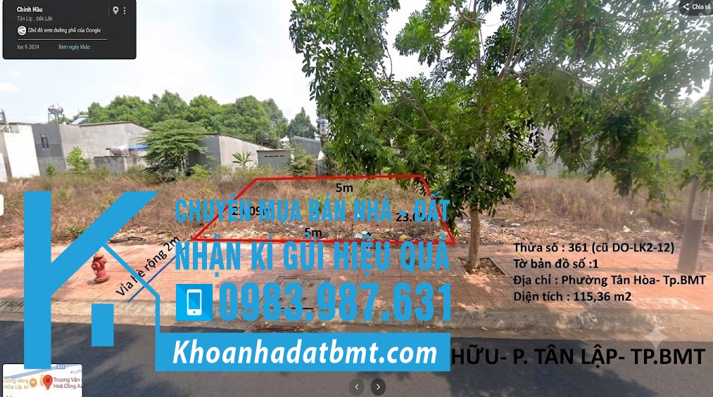 💥Đất Đấu Giá Tân Phong,5*23m,Đường Chính Hữu,gần Phạm Văn Đồng,Nhiều lô khác - Hình ảnh 3